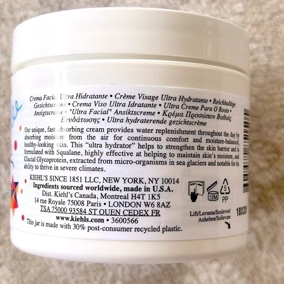 Brand New KIEHL’S Ultra Facial Cream 24-Hr Hydrating Moisturizer Limited Edition
